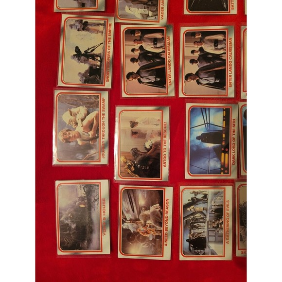 1980 Topps Empire Strikes Back 30 Card Red Lot W/ STAR FILE & Space Paintings - Picture 3 of 11